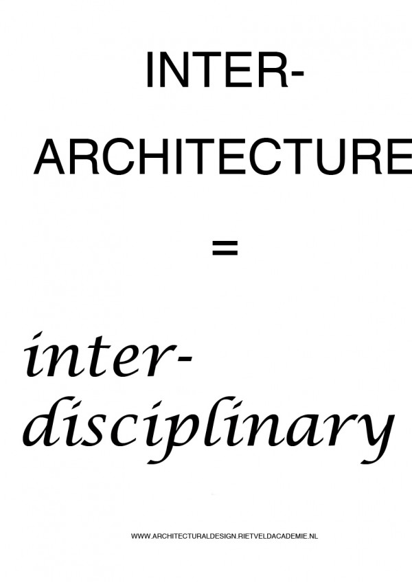 inter-diciplinairy